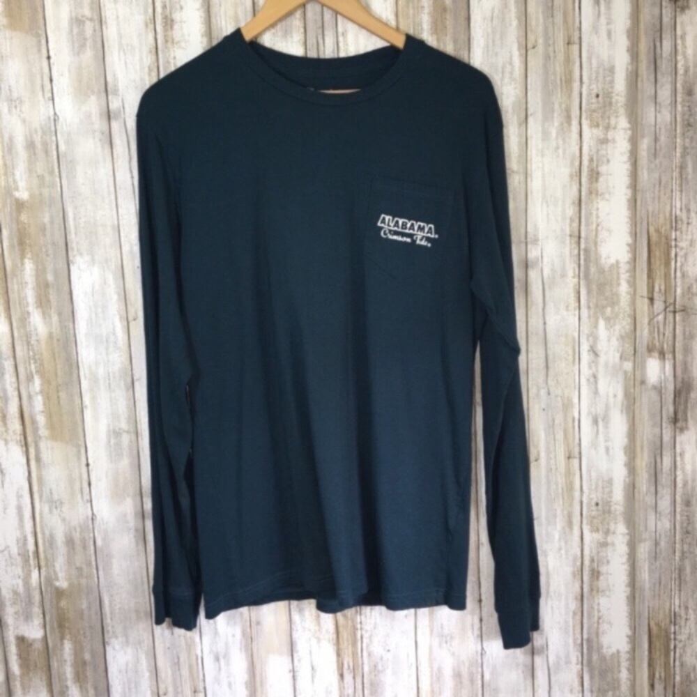 Champion Alabama Crimson Tide Long Sleeve Tee Womenβs Large Blue Teal NCAA
